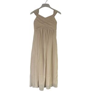 NWT IEFIEL Womens Sz 10 Beige Cocktail Formal Party Dress Sheer‎ w/ Lining